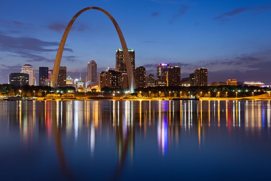 The Gateway Arch in St. Louis